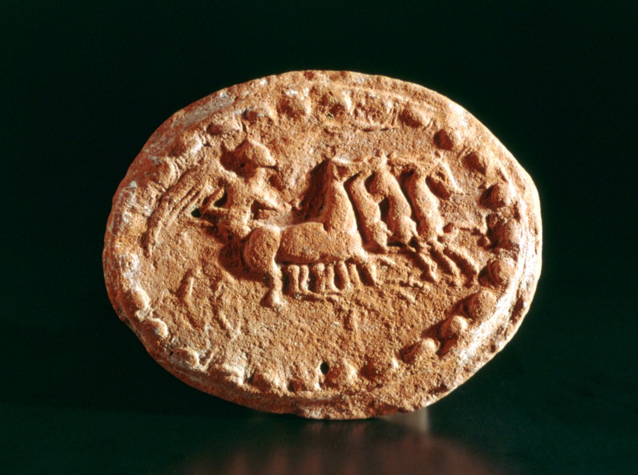 Quadriga, Kerkouane, Tunisia, 3. århundre f.Kr av Unbekannt