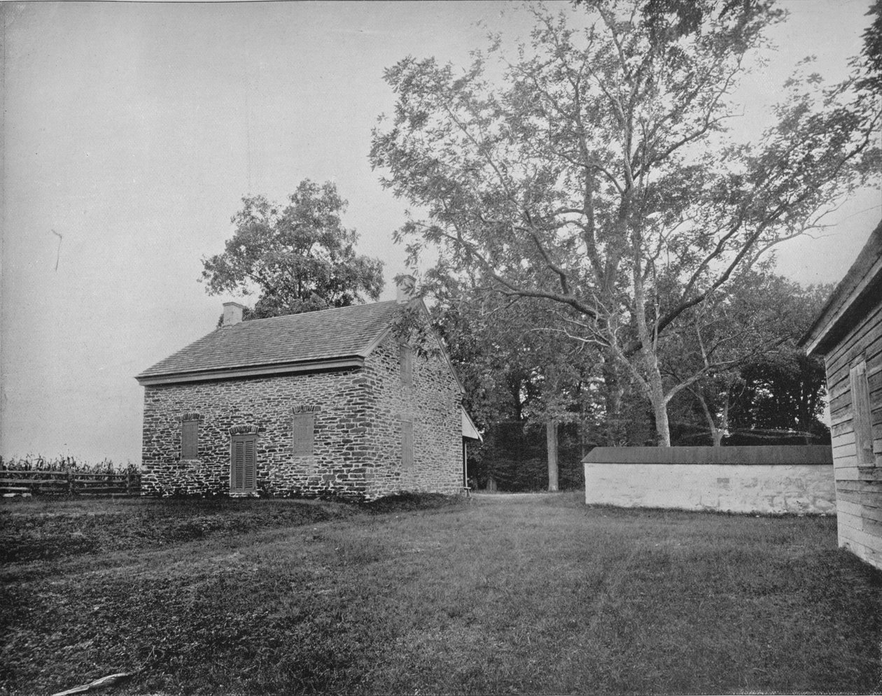 Quaker Meeting House, Battlefield of Princeton, New Jersey, c1897. av Unbekannt