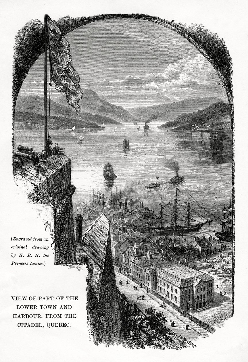 Quebec, Canada, sent på 1800-tallet av Unbekannt