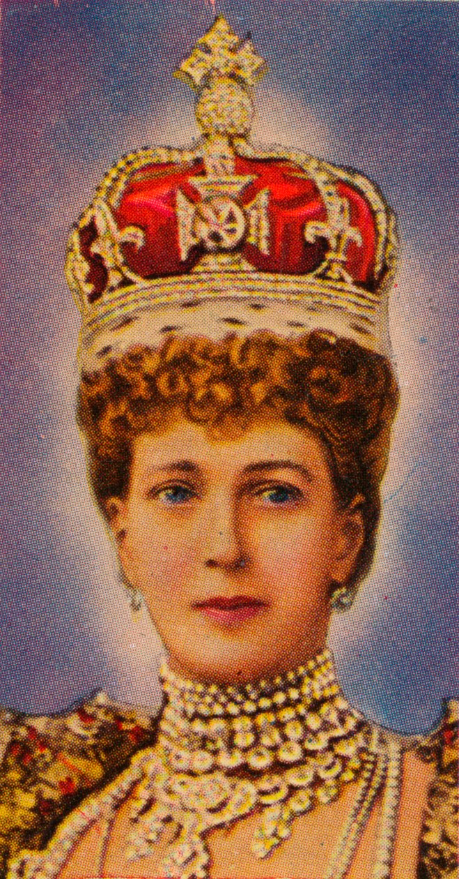 Dronning Alexandra, konsort av kong Edward VII, ved hennes kroning, 1902 1935 av Unbekannt