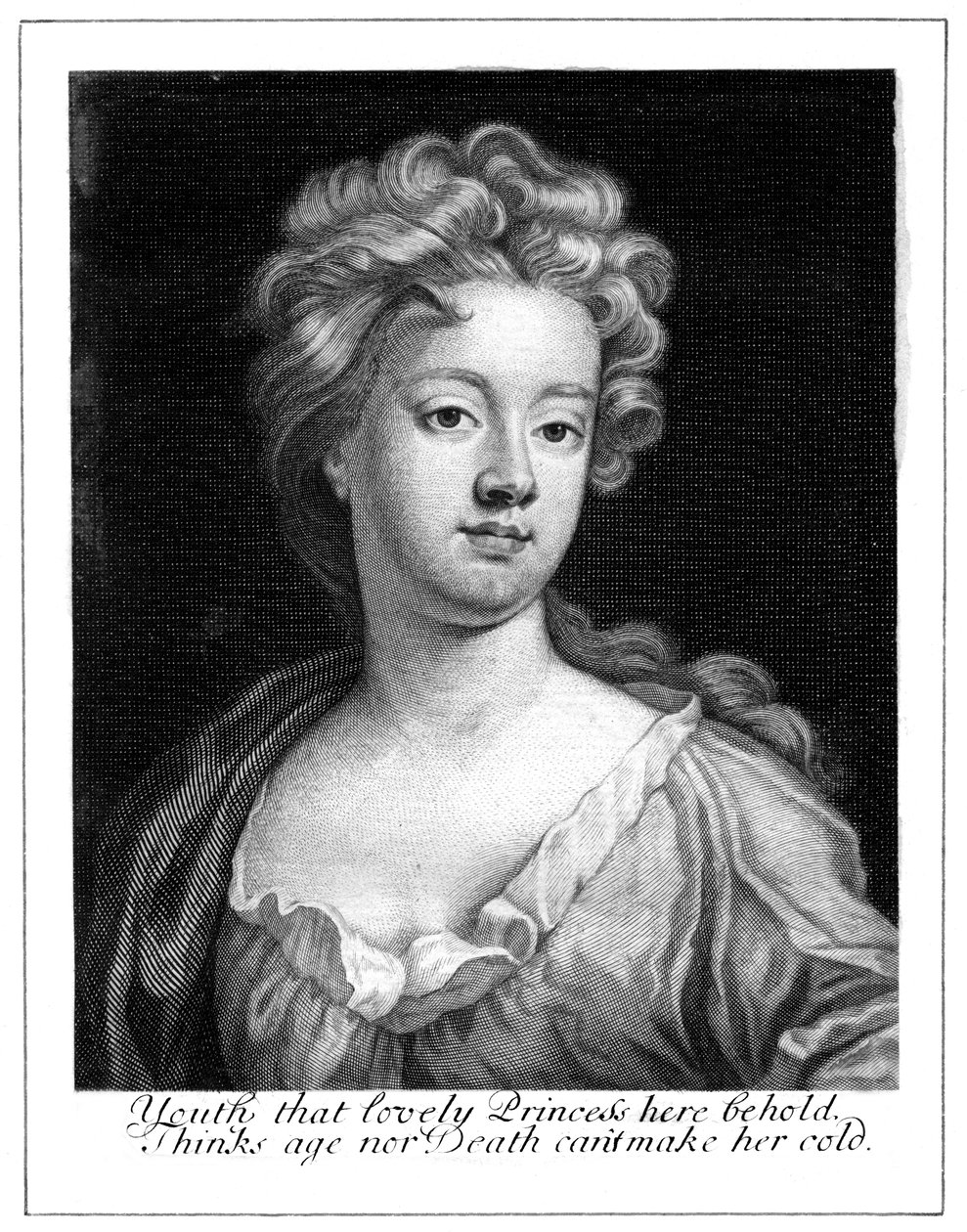 Dronning Anne 1665-1714 av Unbekannt