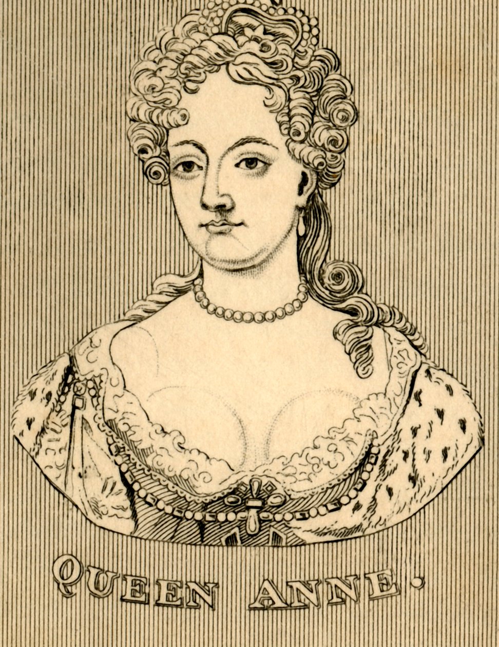 Dronning Anne, 1665-1714, 1830. av Unbekannt