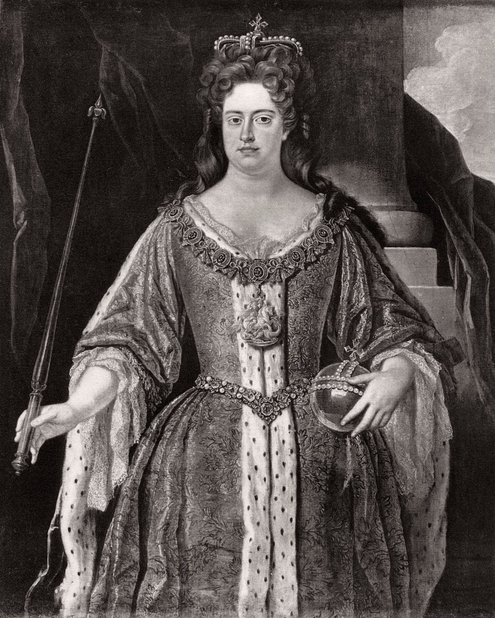 Dronning Anne, c1702 1906 av Unbekannt