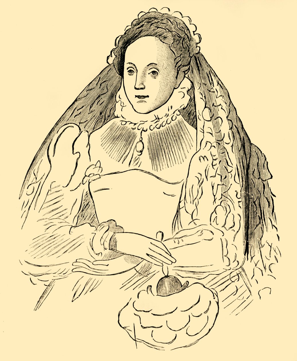 Dronning Elizabeth, 1881. av Unbekannt