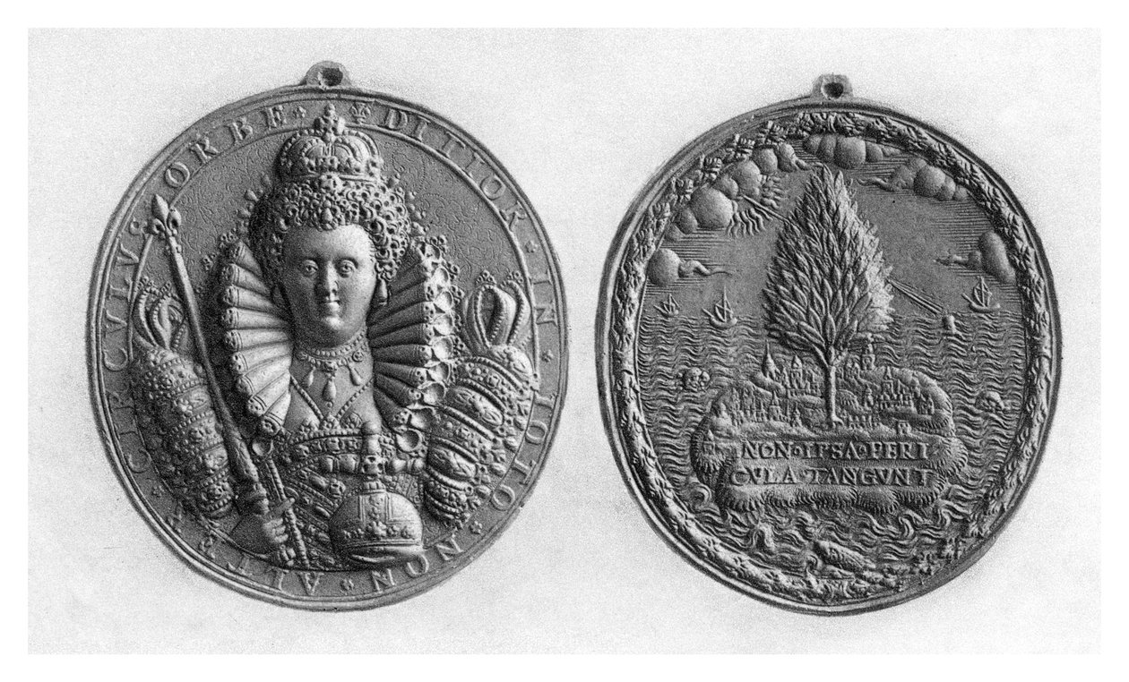 Dronning Elizabeth I-medalje, 1500-tallet, 1896 av Unbekannt