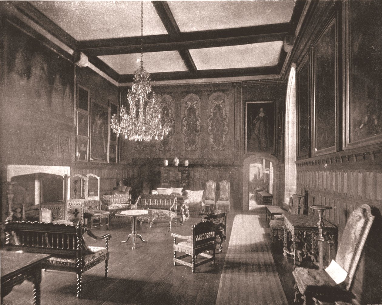 Dronning Elizabeths rom i Penshurst Place, Kent, 1894. av Unbekannt