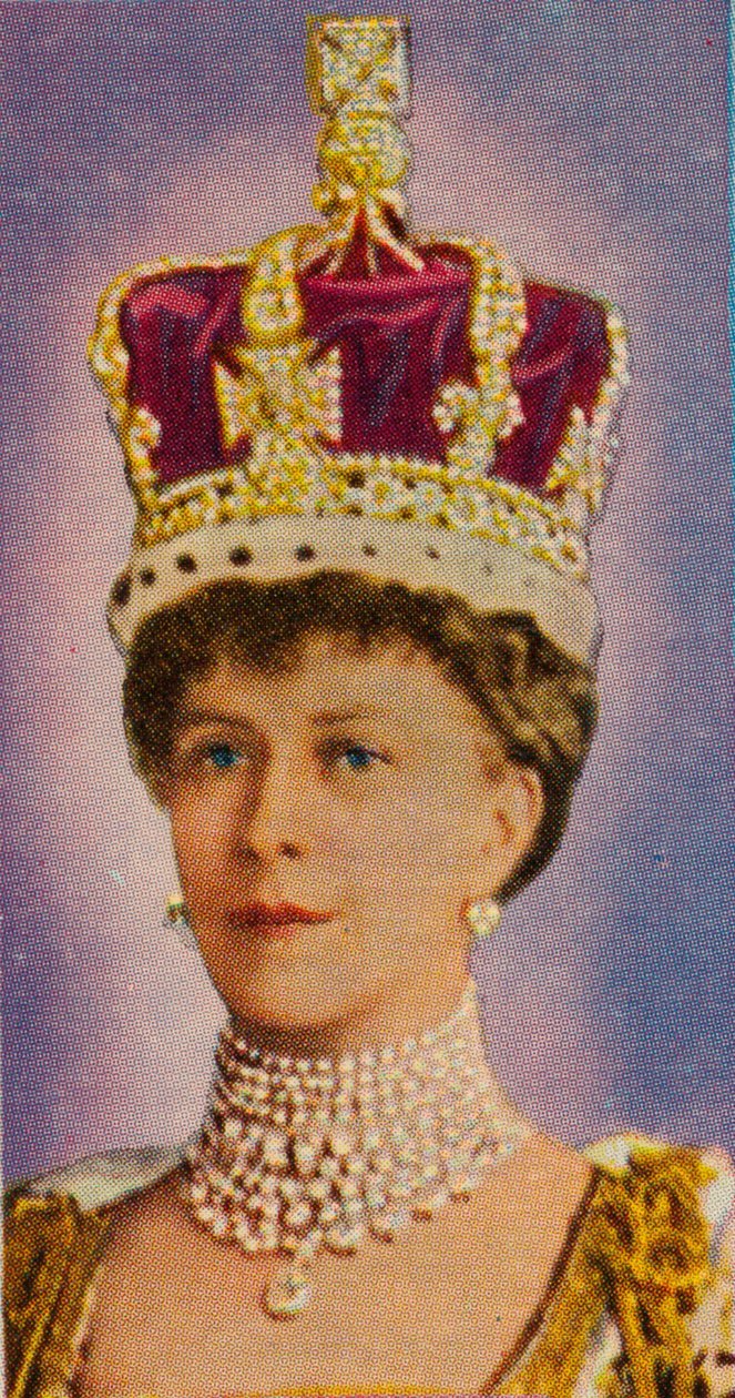 Dronning Mary, konsort av kong George V, ved kroningen hennes, 1911 1935 av Unbekannt