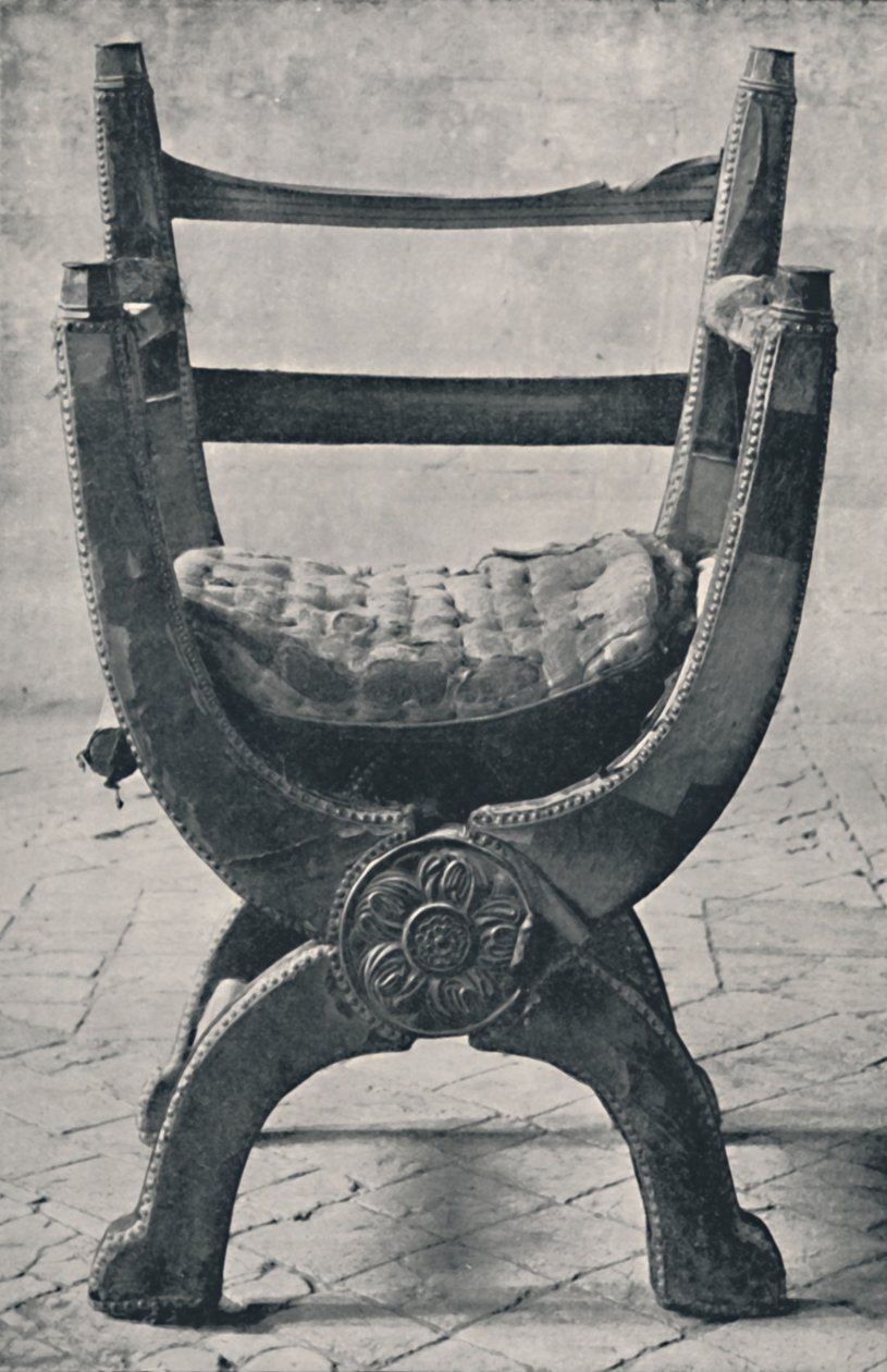 Queen Marys stol i Winchester Cathedral. 1554 e.Kr., 1928 av Unbekannt