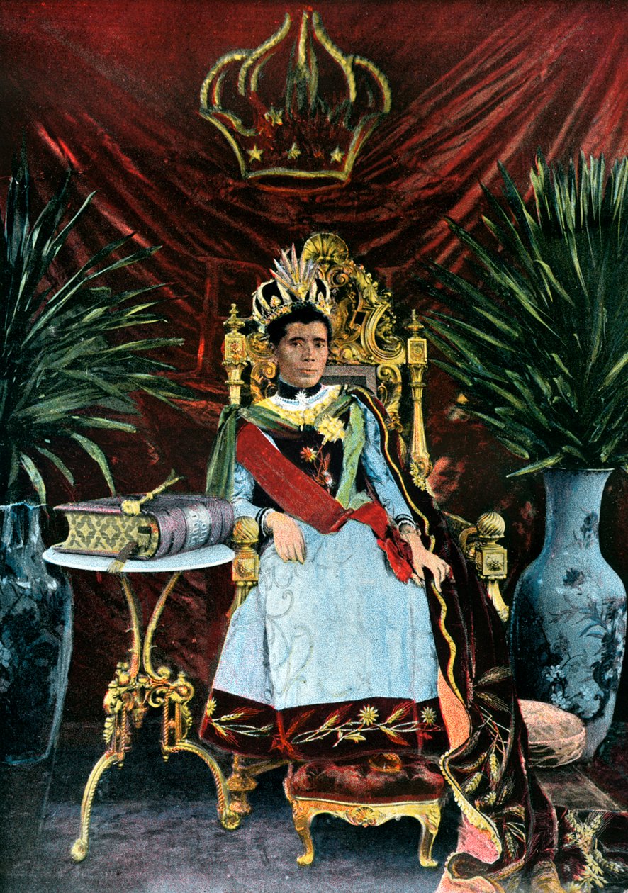 Dronning Ranavalona Manjaka III av Madagaskar, ca 1880-tallet av Unbekannt