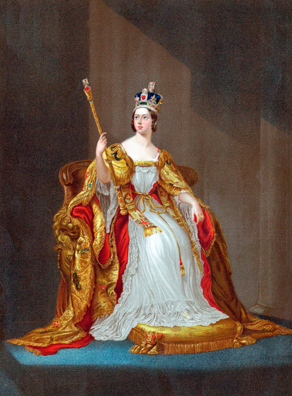 Dronning Victoria 1819-1901, 1838 av Unbekannt