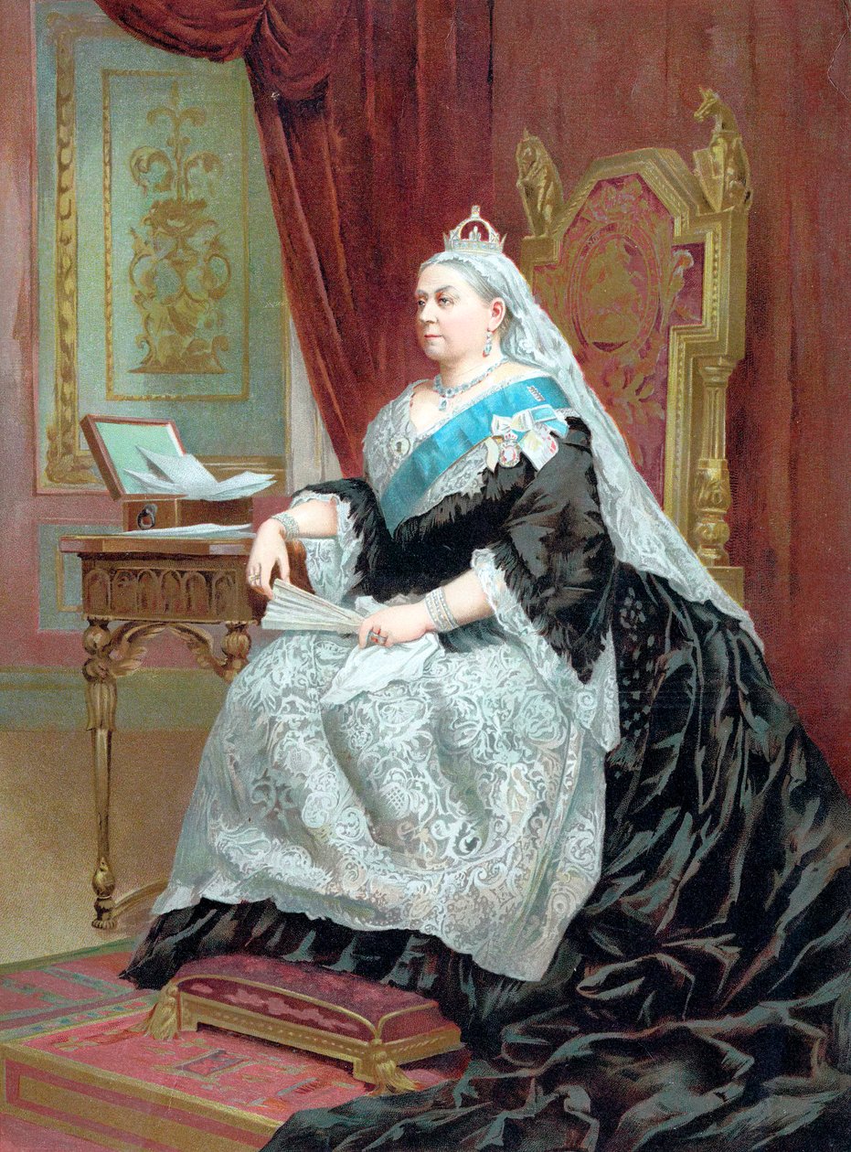 Dronning Victoria 1819-1901 på tidspunktet for hennes gylne jubileum, 1887 av Unbekannt