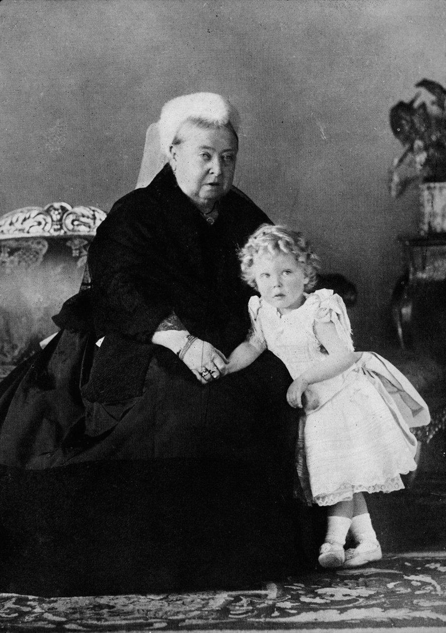 Dronning Victoria og Edward VIII, c1898 1936 av Unbekannt