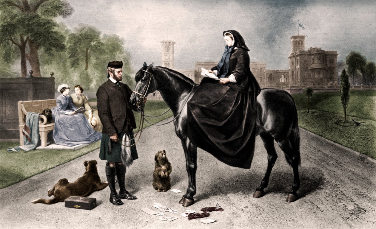 Dronning Victoria ved Osborne House, 1865 1906 av Unbekannt