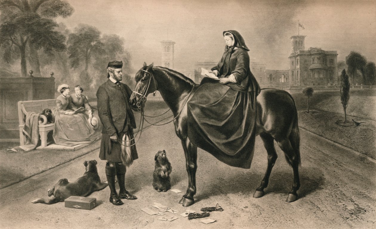 Dronning Victoria ved Osborne House, 1865 1906 av Unbekannt