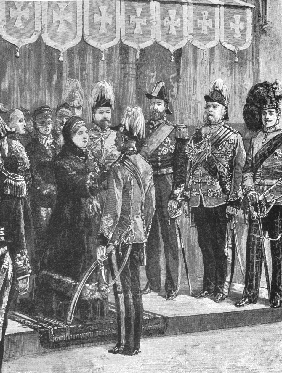 Dronning Victoria dekorerte offiserer ... i Windsor, 8. desember 1879, 1901. av Unbekannt