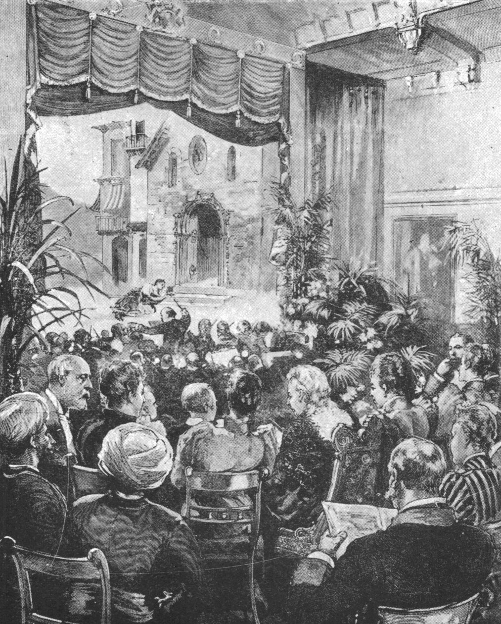 Dronning Victoria hørte Cavalleria Rusticana i Windsor, 1891, 1901. av Unbekannt