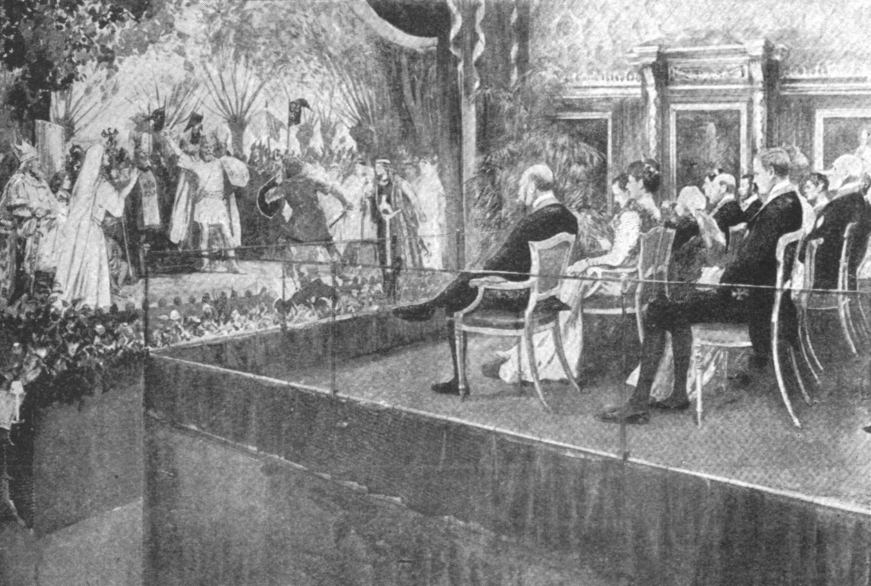 Dronning Victoria hørte Lohengrin på Windsor Castle på hennes åttiende bursdag, 1899, 1901. av Unbekannt