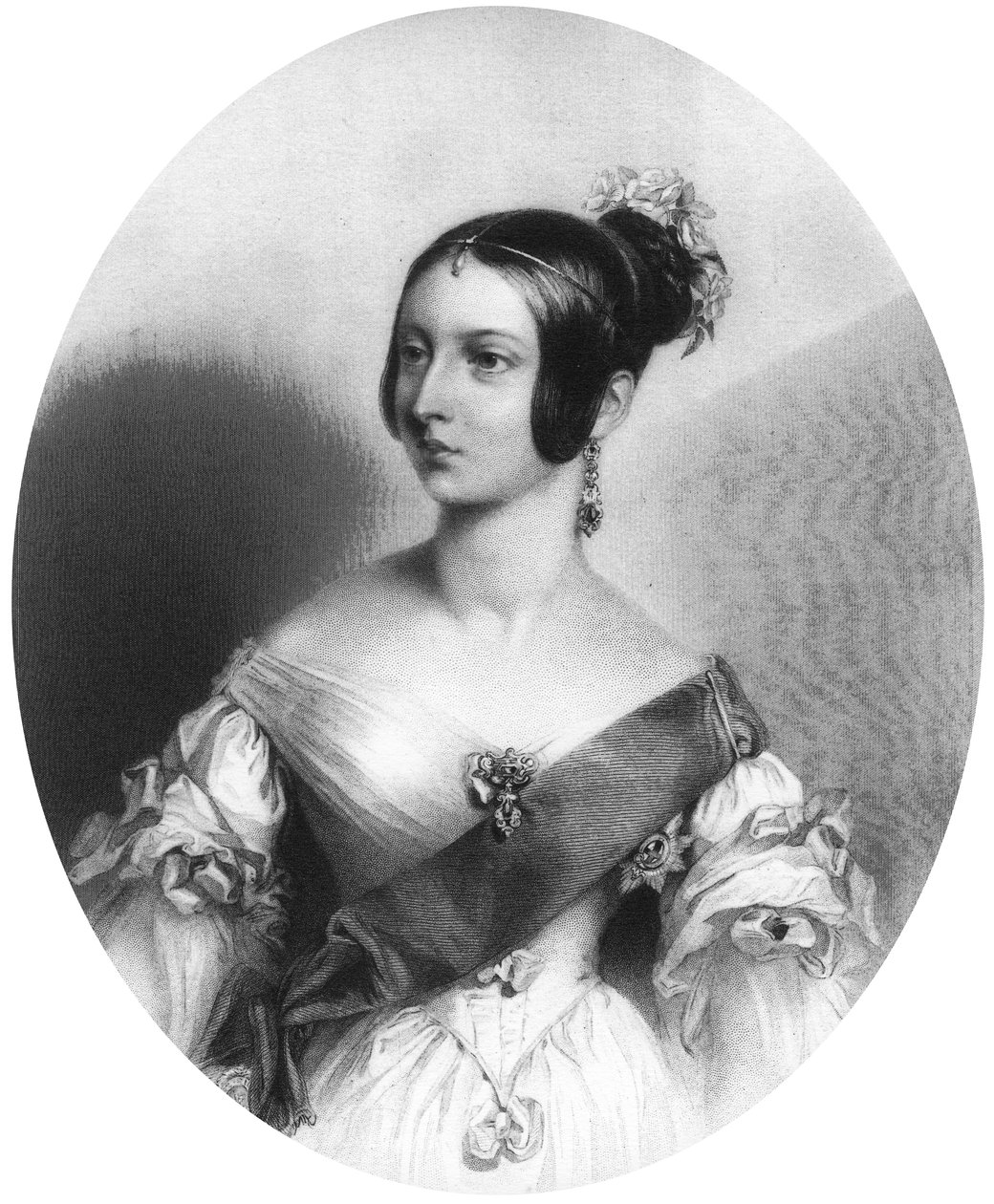 Dronning Victoria da hun var ung, ca 1830-tallet av Unbekannt