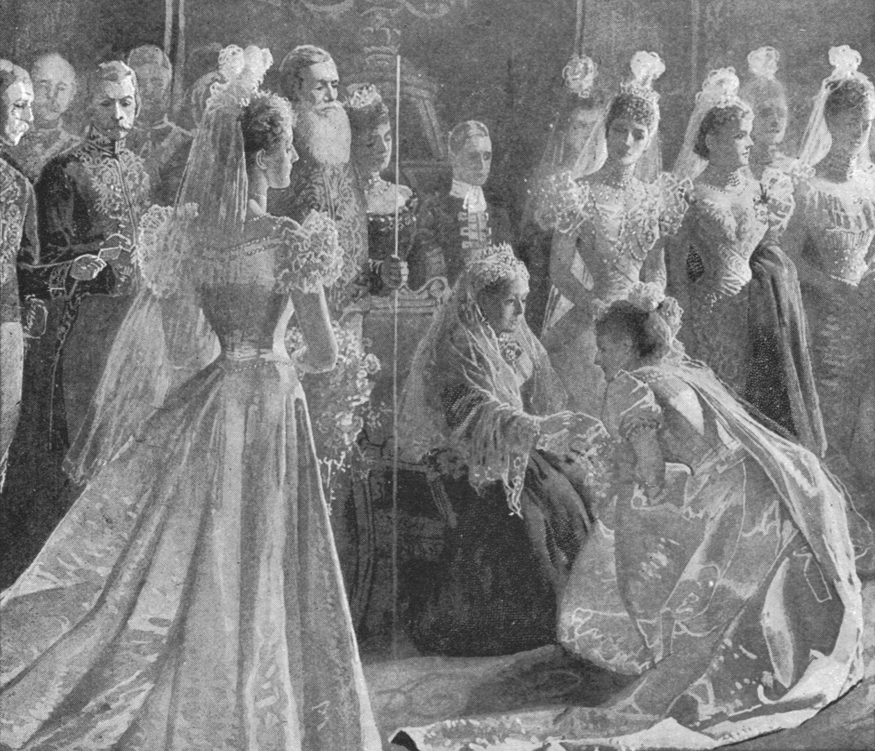 Queen Victorias Diamond Jubilee: Salongen i Buckingham Palace, 11. mai 1897, 1901. av Unbekannt