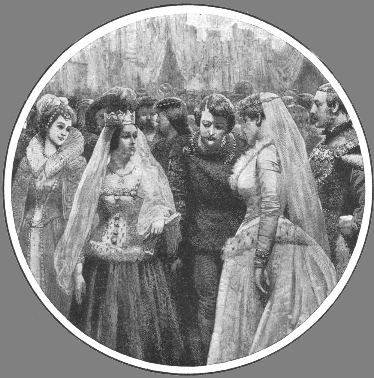Dronning Victorias Plantagenet Costume Ball i Buckingham Palace, 7. mai 1842..., 1901. av Unbekannt