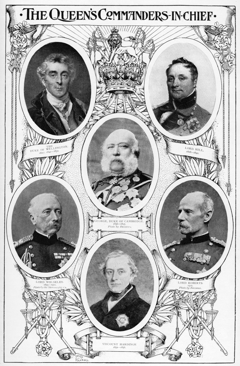 Dronning Victorias øverstkommanderende, 1901 av Unbekannt