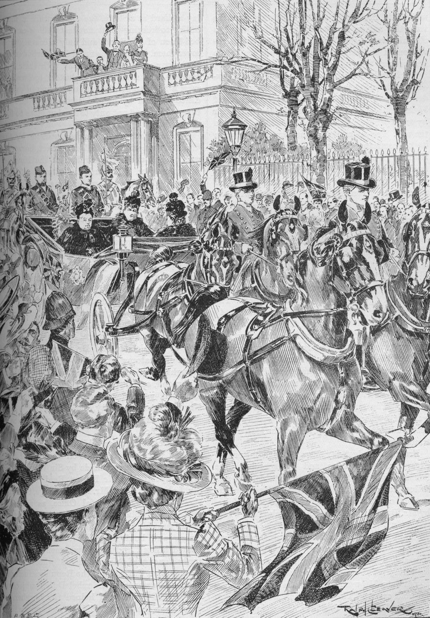 Dronning Victorias siste besøk i London, mars 1900 1906 av Unbekannt