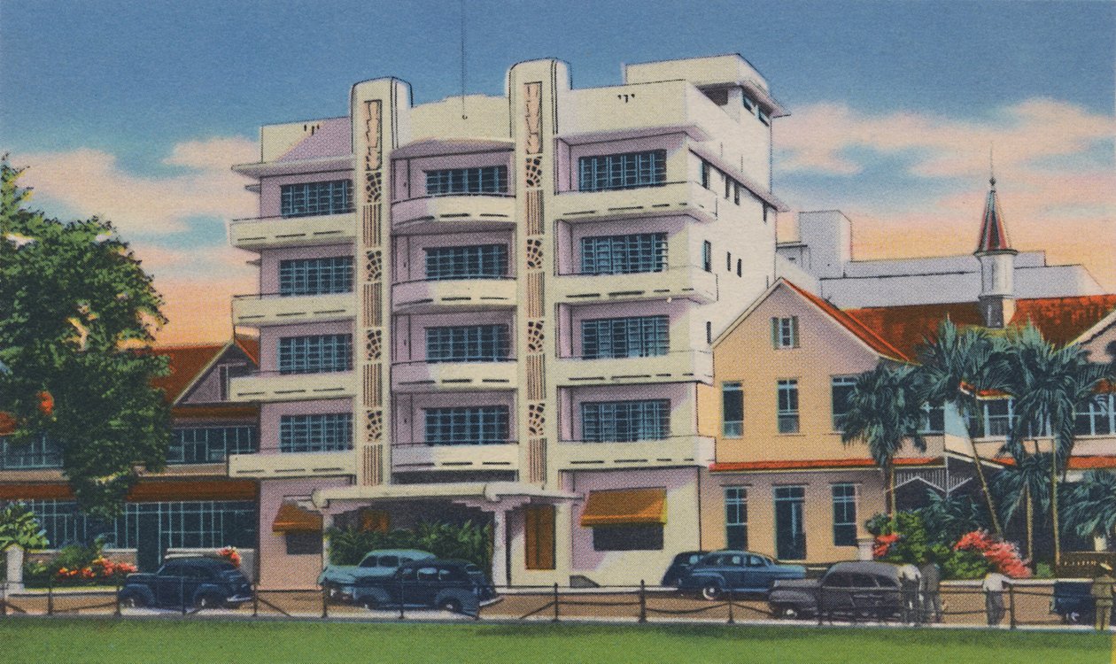 Queens Park Hotel, Port of Spain, Trinidad, B.W.I., ca. 1940-tallet, ca. 1940-tallet. av Unbekannt
