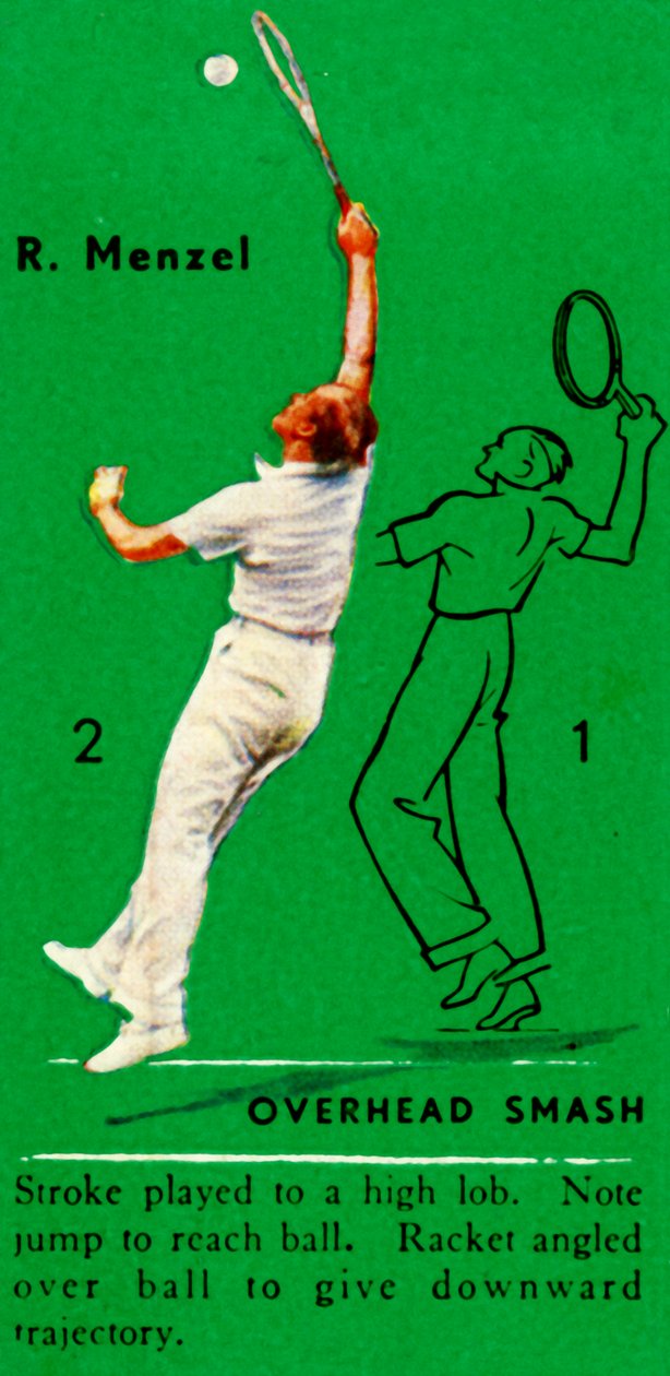 R. Menzel - Overhead Smash, c1935. av Unbekannt