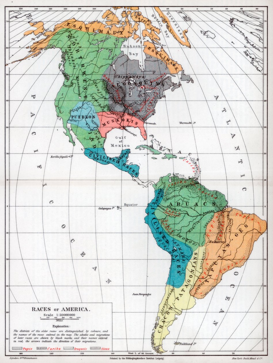 Races of America, 1901 av Unbekannt