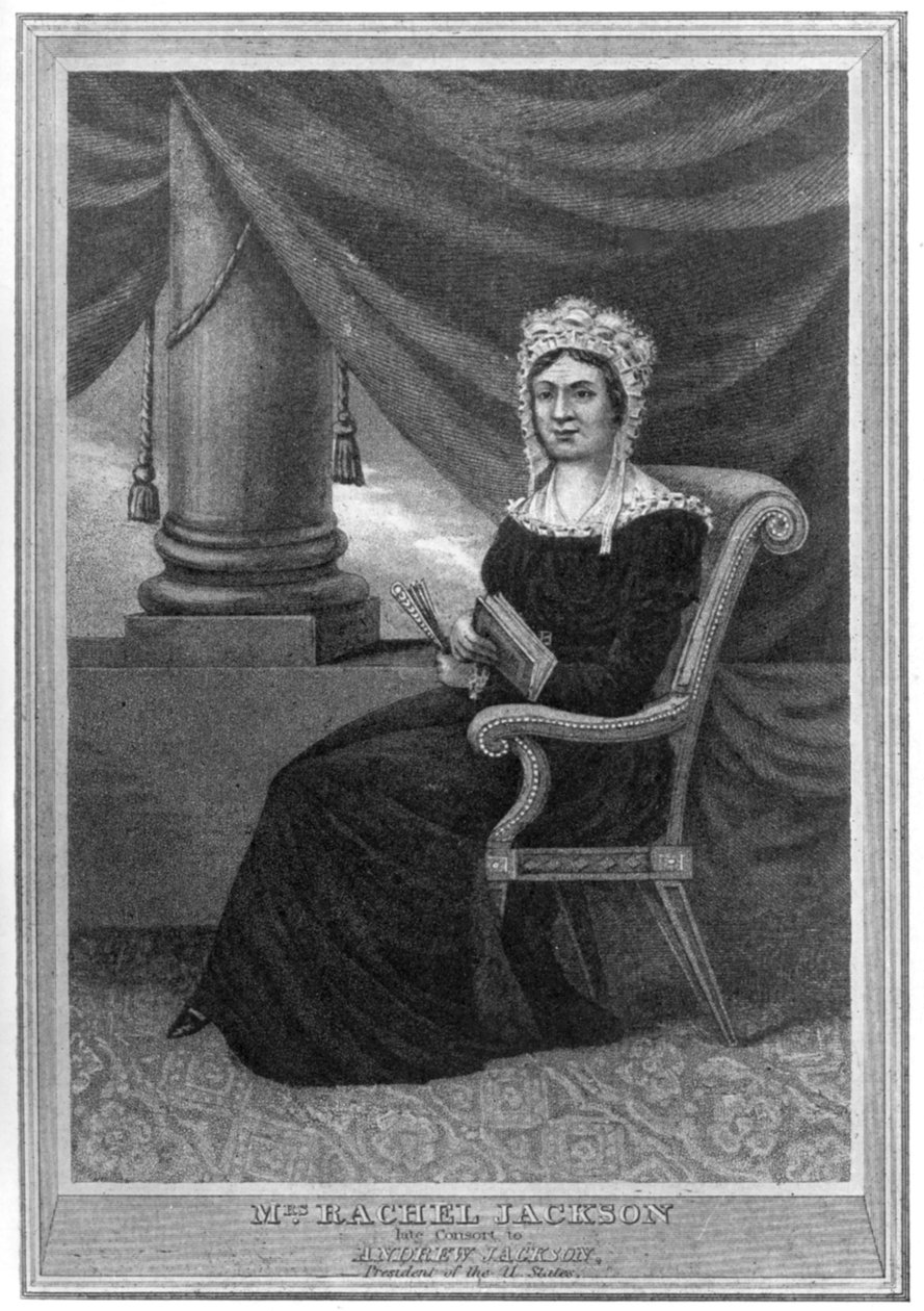 Rachel Jackson 1767-1828, førstedame, 1800-tallet 1908 av Unbekannt