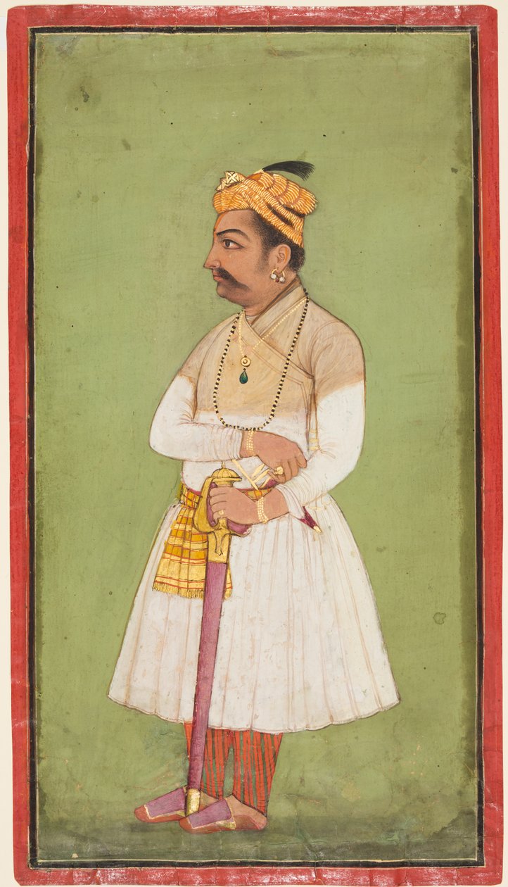 Raja Hari Sen fra Mandi r. 1604-1623-37, ca. 1650. av Unbekannt