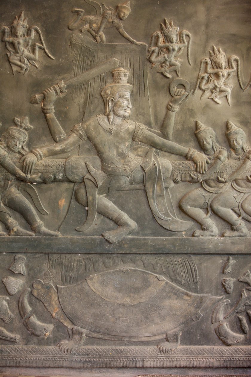 Ramayana-skulptur, Siem Reap, Kambodsja av Unbekannt