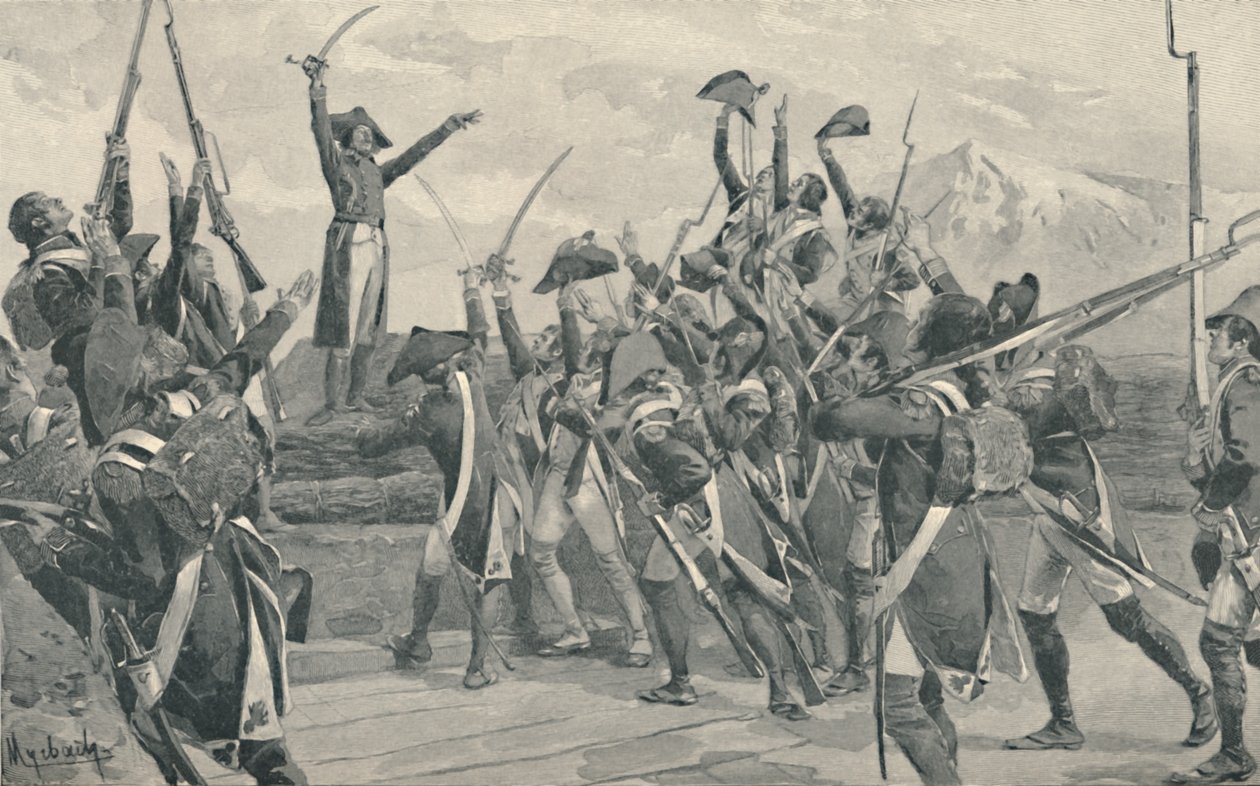 Rampons-soldater tar eden å aldri overgi seg, 1796, 1896 av Unbekannt