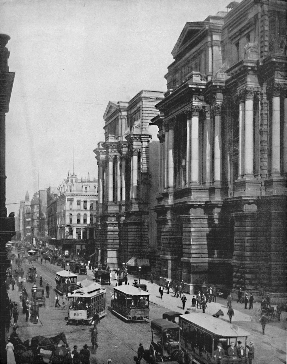 Randolph Street, Chicago, Illinois, c1897. av Unbekannt