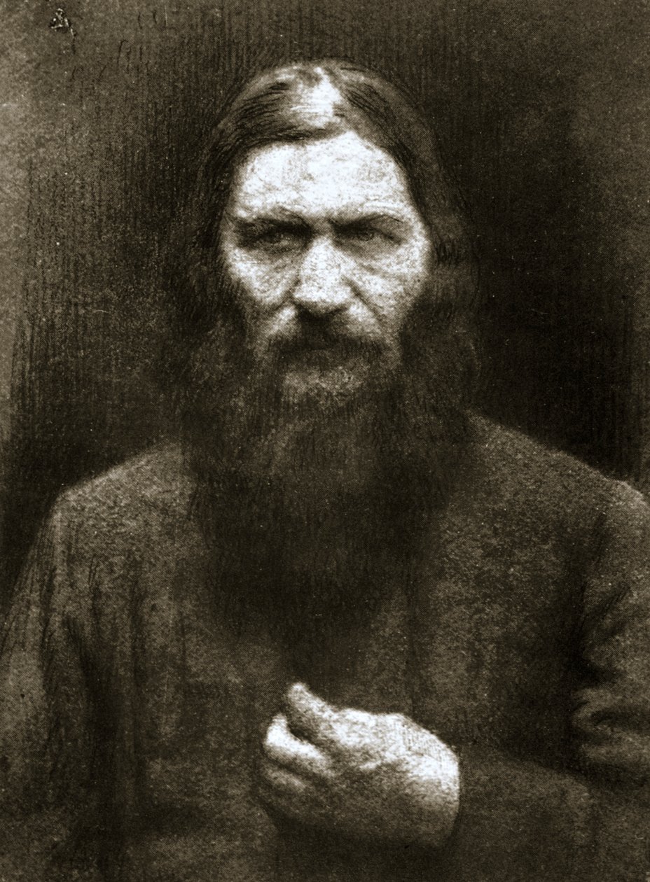 Rasputin, russisk mystiker, tidlig på 1900-tallet av Unbekannt