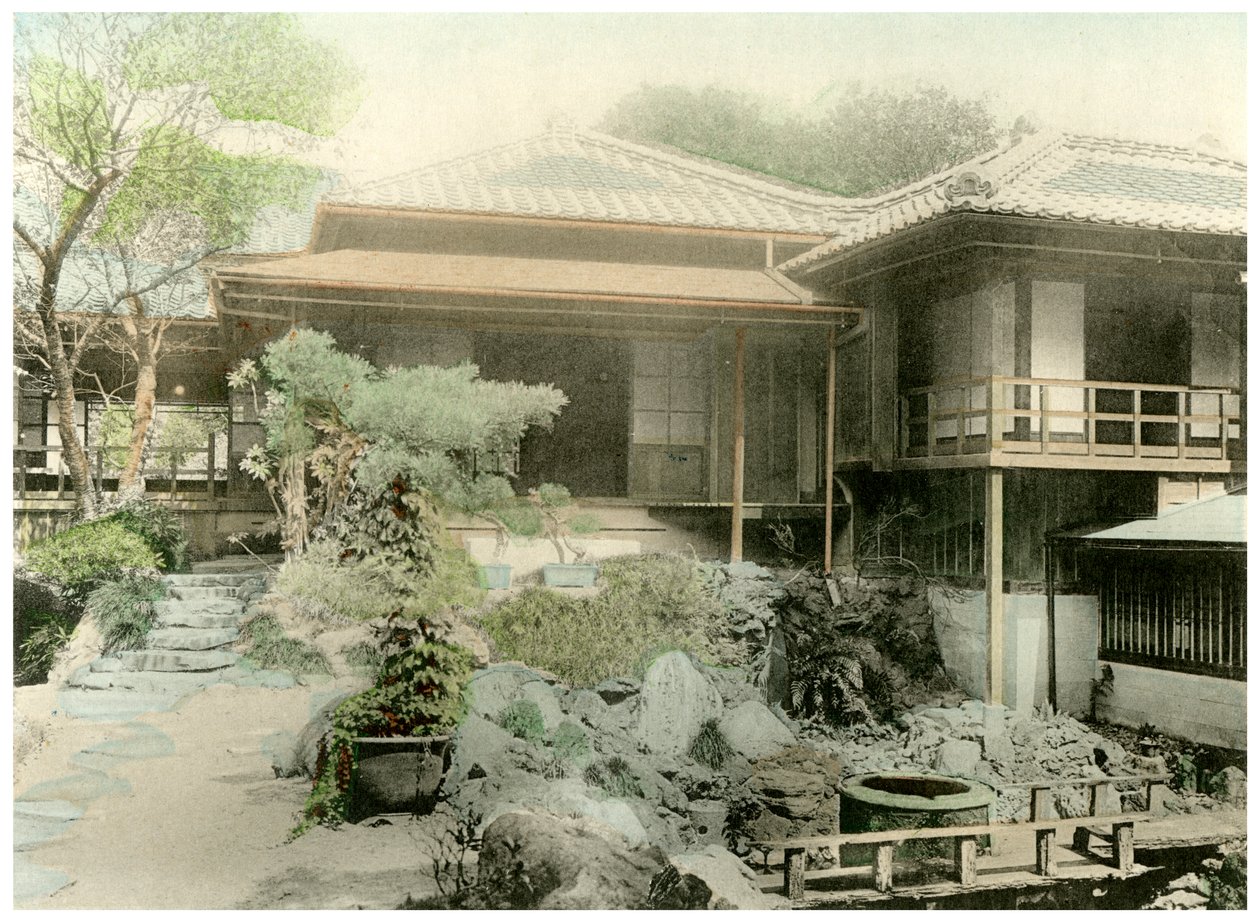Bakre hjørne av et japansk hus, 1904 av Unbekannt