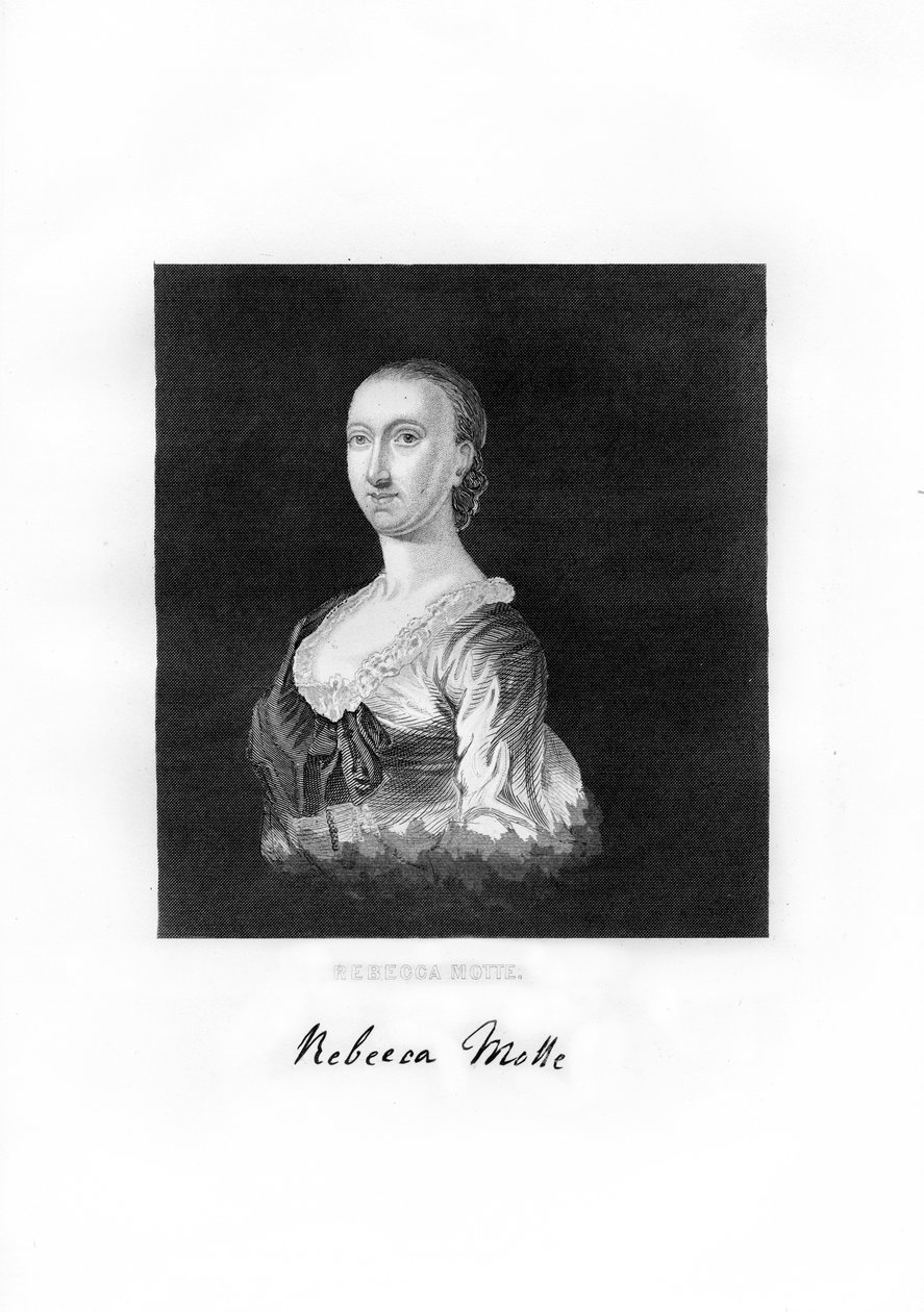 Rebecca Brewton Motte , amerikansk patriot og plantasjeeier, 1872 av Unbekannt