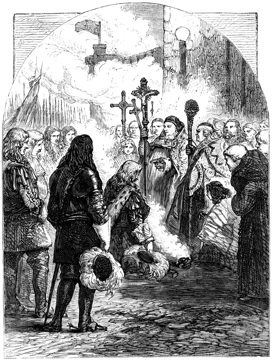 Mottakelse av James II i Dublin, 1689 av Unbekannt
