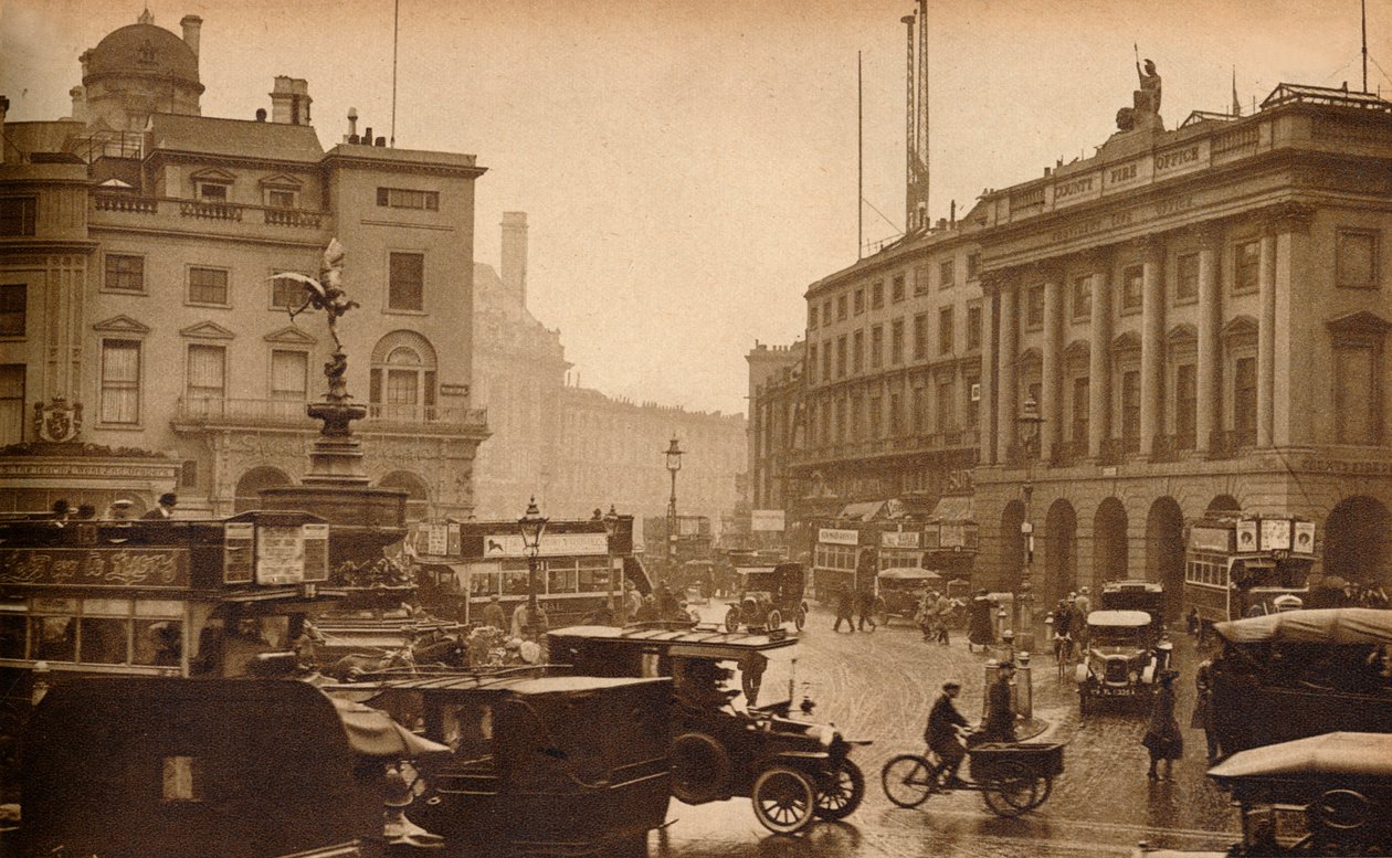 Regent Street, London, England, sett fra Piccadilly Circus, 1923, 1938 av Unbekannt