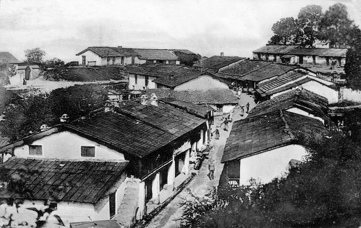 Regimental basar, Ranikhet, Uttaranchal, India, tidlig på 1900-tallet av Unbekannt