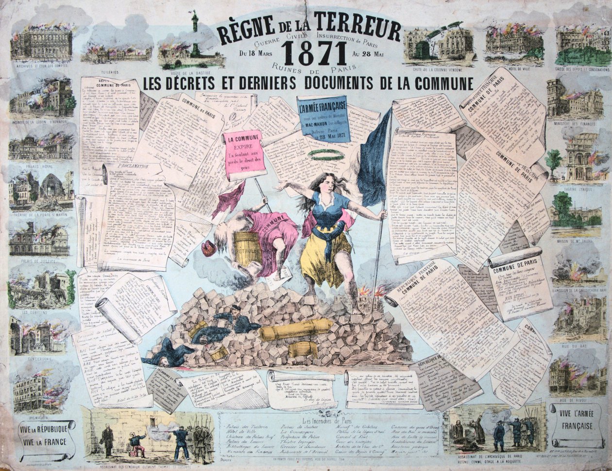 Reign of Terror, Paris Commune, 1871 av Unbekannt