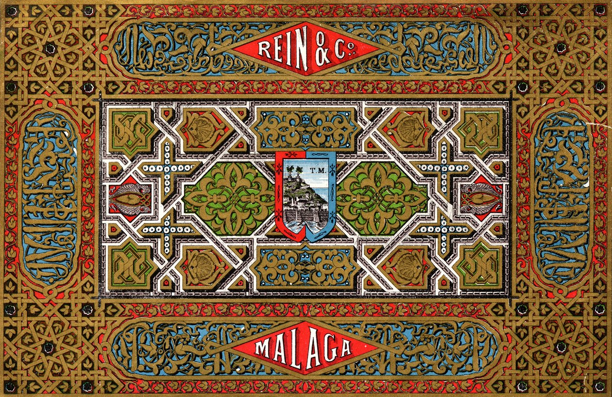 Rein & Co Malaga vin, 1800-tallet av Unbekannt