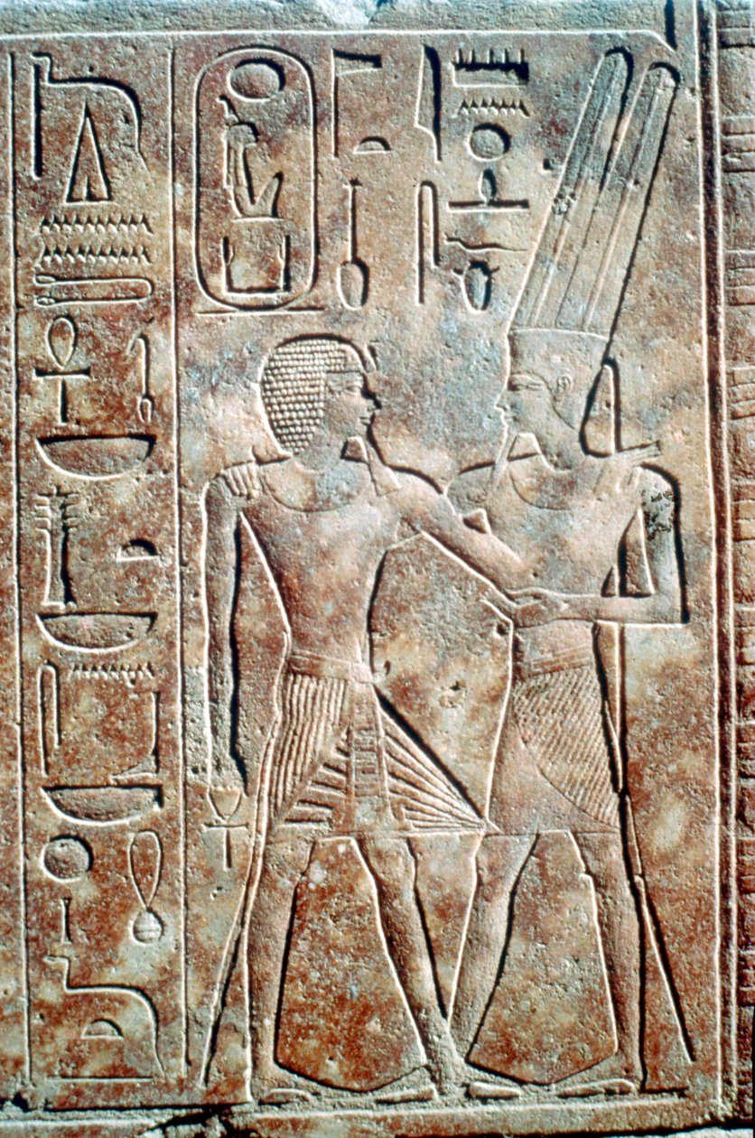 Relieff av dronning Hatshepsut i mannlig kjole, Temple of Amun, Karnak, Egypt, c1500 f.Kr. av Unbekannt