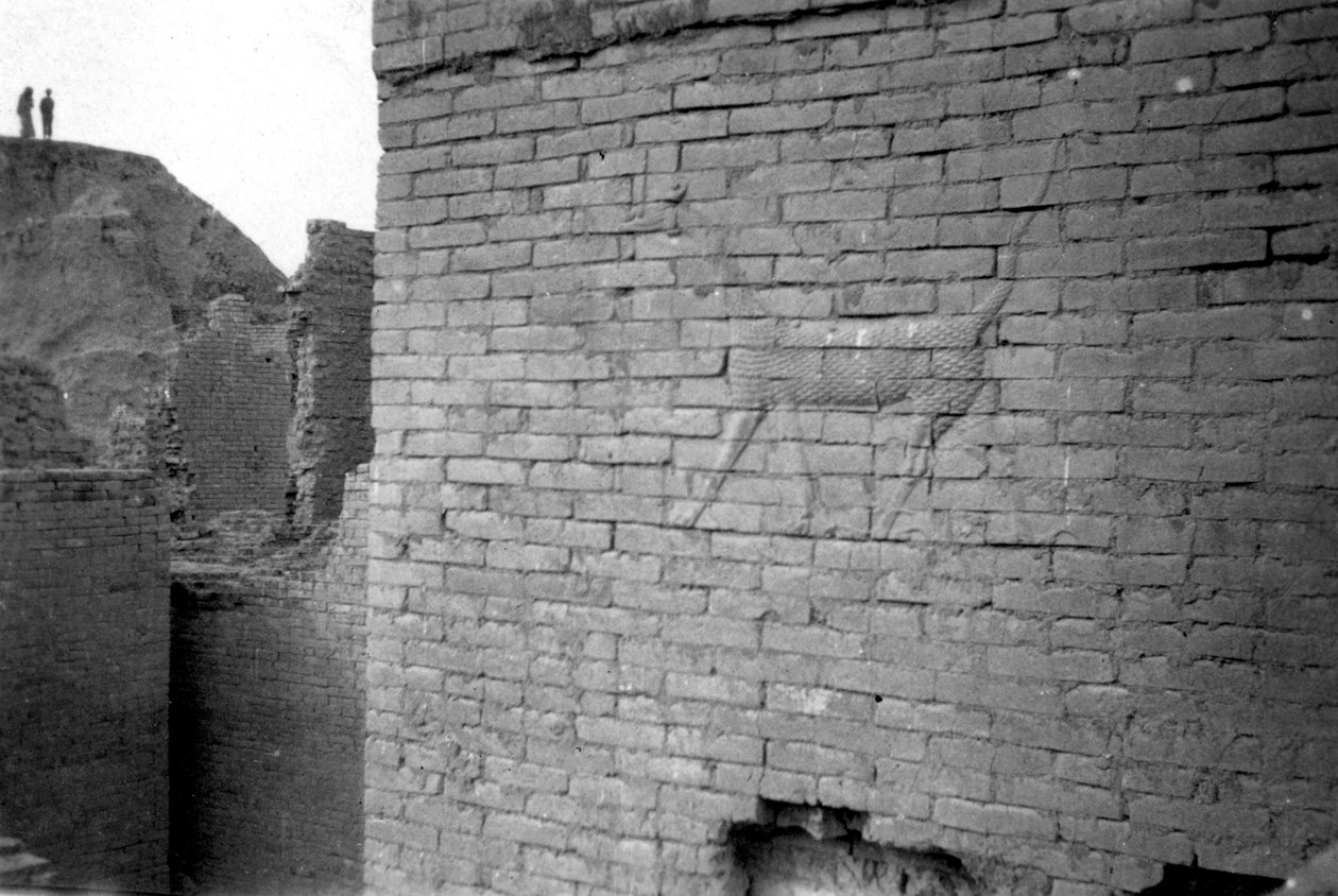 Relieff på Ishtar-porten, Babylon, 1917-1919 av Unbekannt