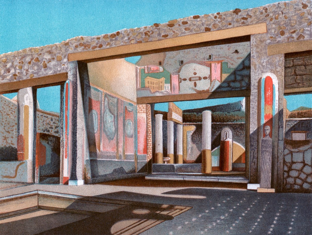 Rester av huset til bankmannen Lucius Caecilius Iucundus, Pompeii, 1902 av Unbekannt