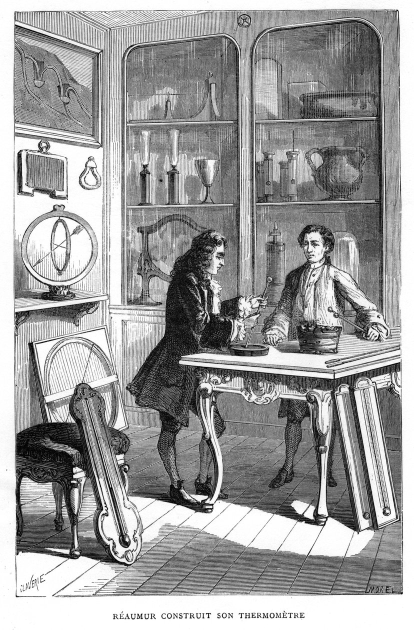 Rene-Antoine Ferchault de Reamur , fransk fysiker fra 1700-tallet, 1874 av Unbekannt