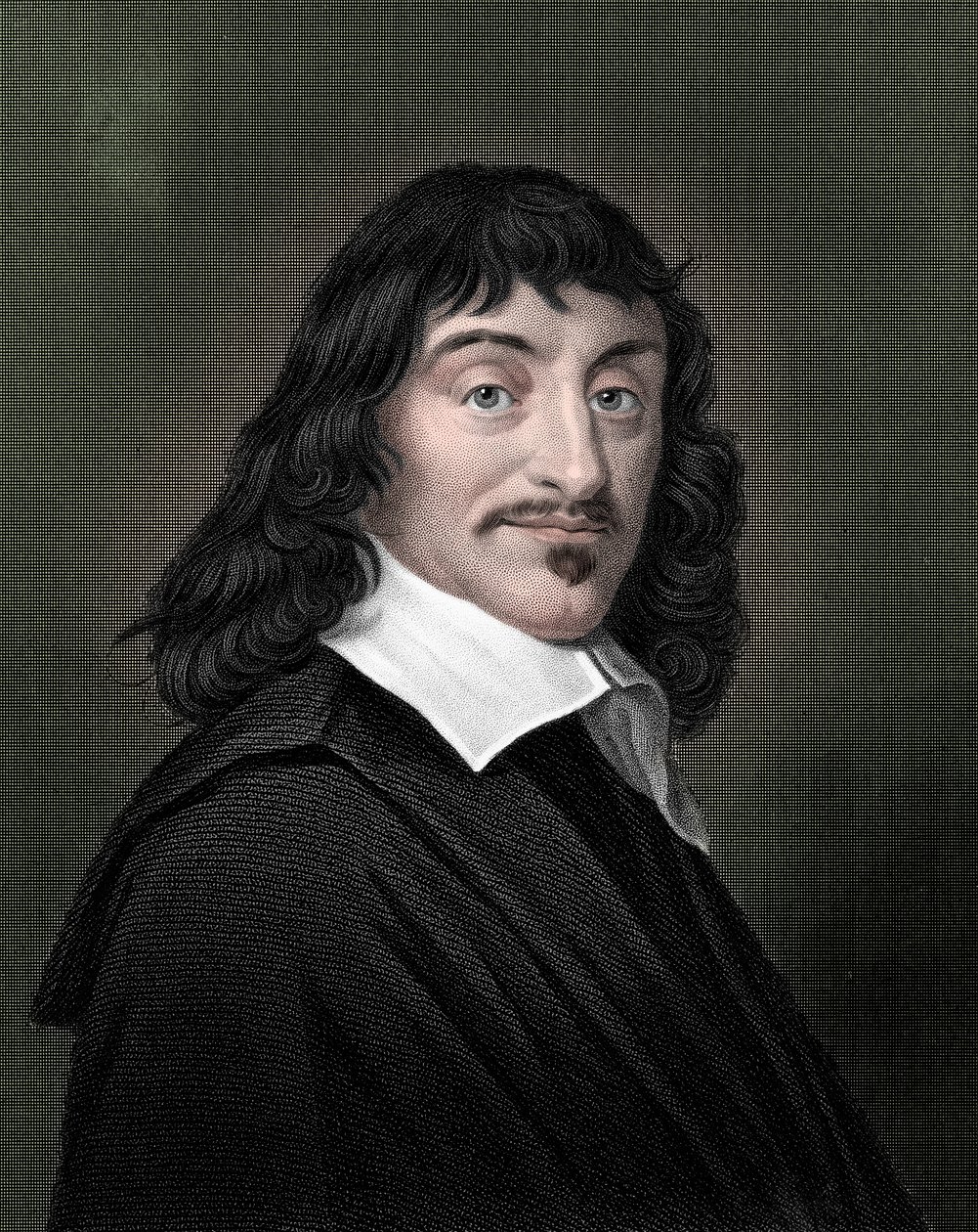 Rene Descartes , fransk filosof og matematiker, 1835 av Unbekannt