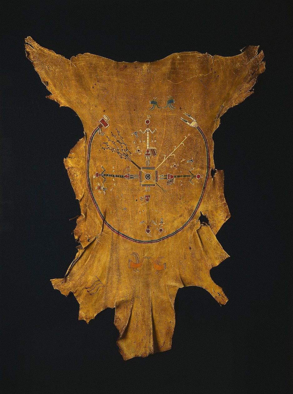 Replika av en drypainting Iikaah etter et drypainting av Tsi-tcaci, sent på 1800-tallet – tidlig på 1900-tallet. av Unbekannt