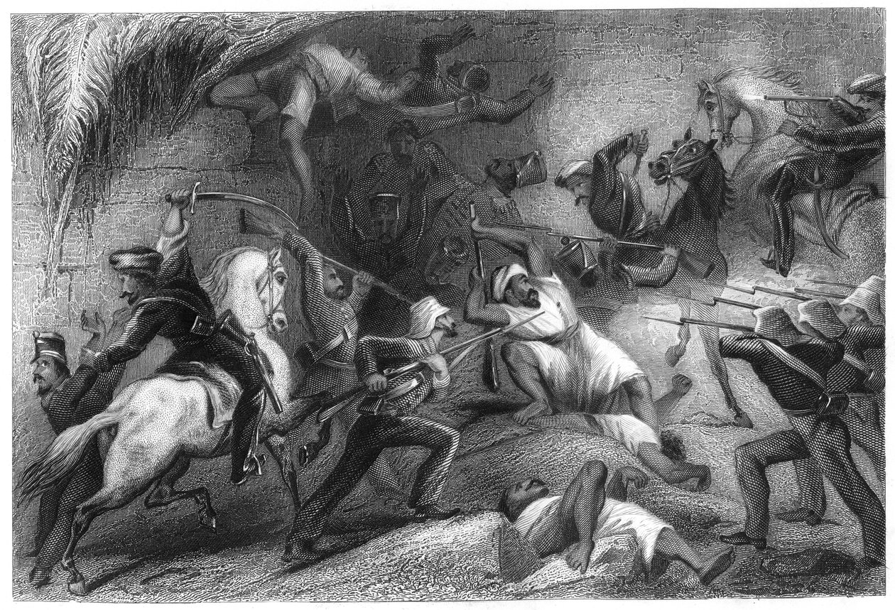Frastøting av en sortie fra Delhi, 1857, c1860 av Unbekannt