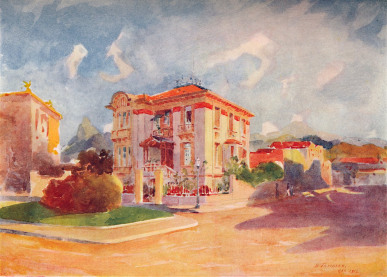 Bosted til H.E. Dr. Pedro de Toledo, tidligere landbruksminister, Avenida Beira Mar, 1914 av Unbekannt
